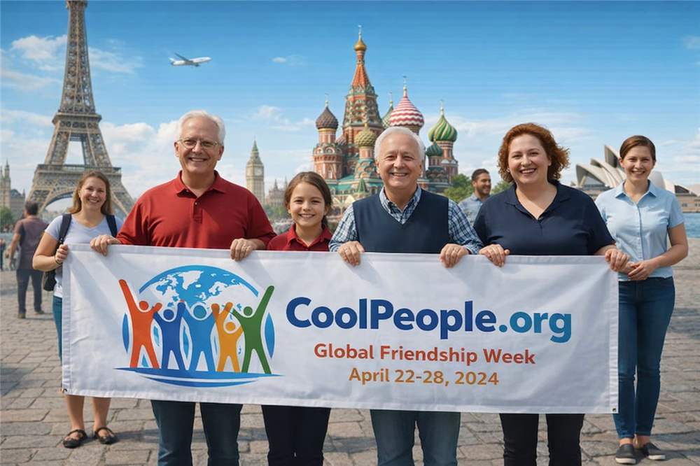 Custom Vinyl Banner Example - CoolPeople Global Friendship