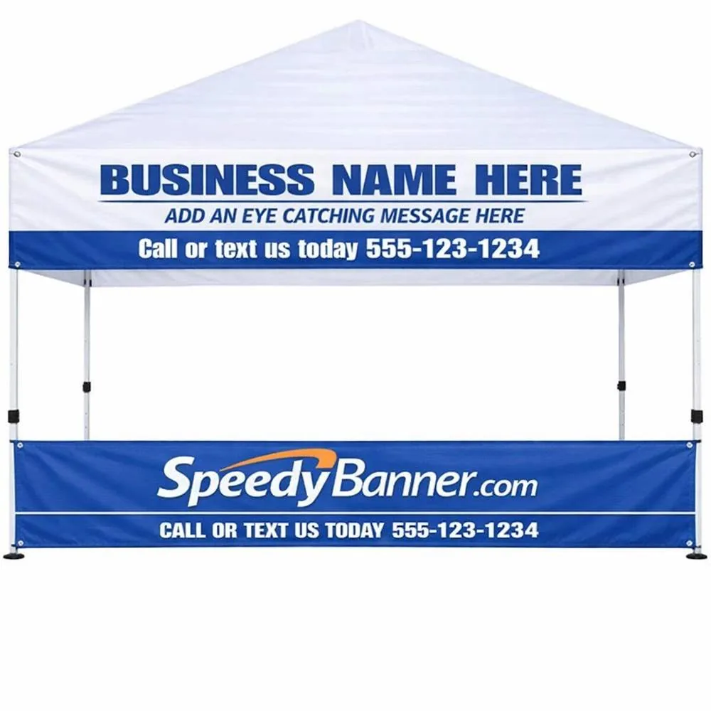 Tent Banner Example - Side Skirt