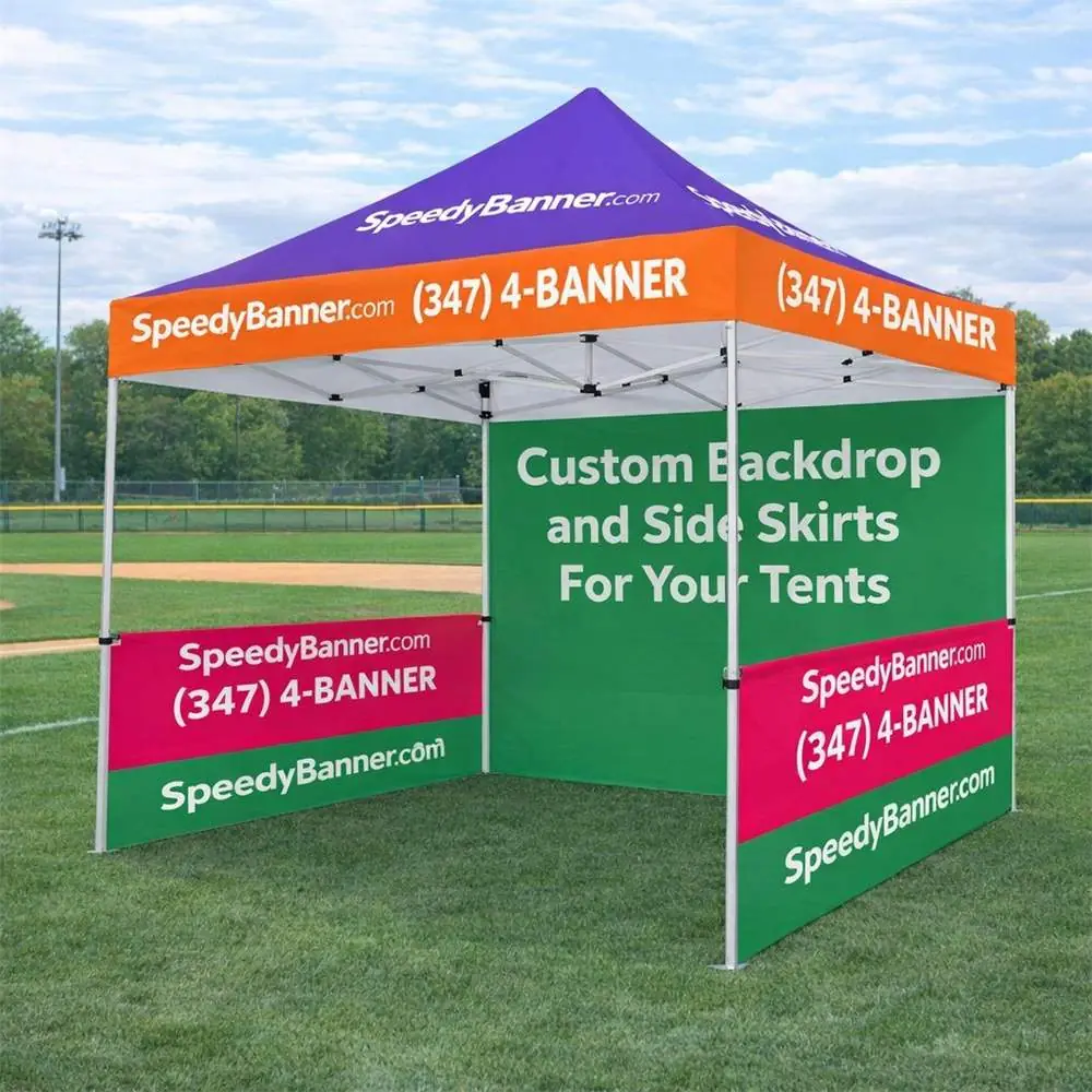 Tent Banner Example - Baseball Field