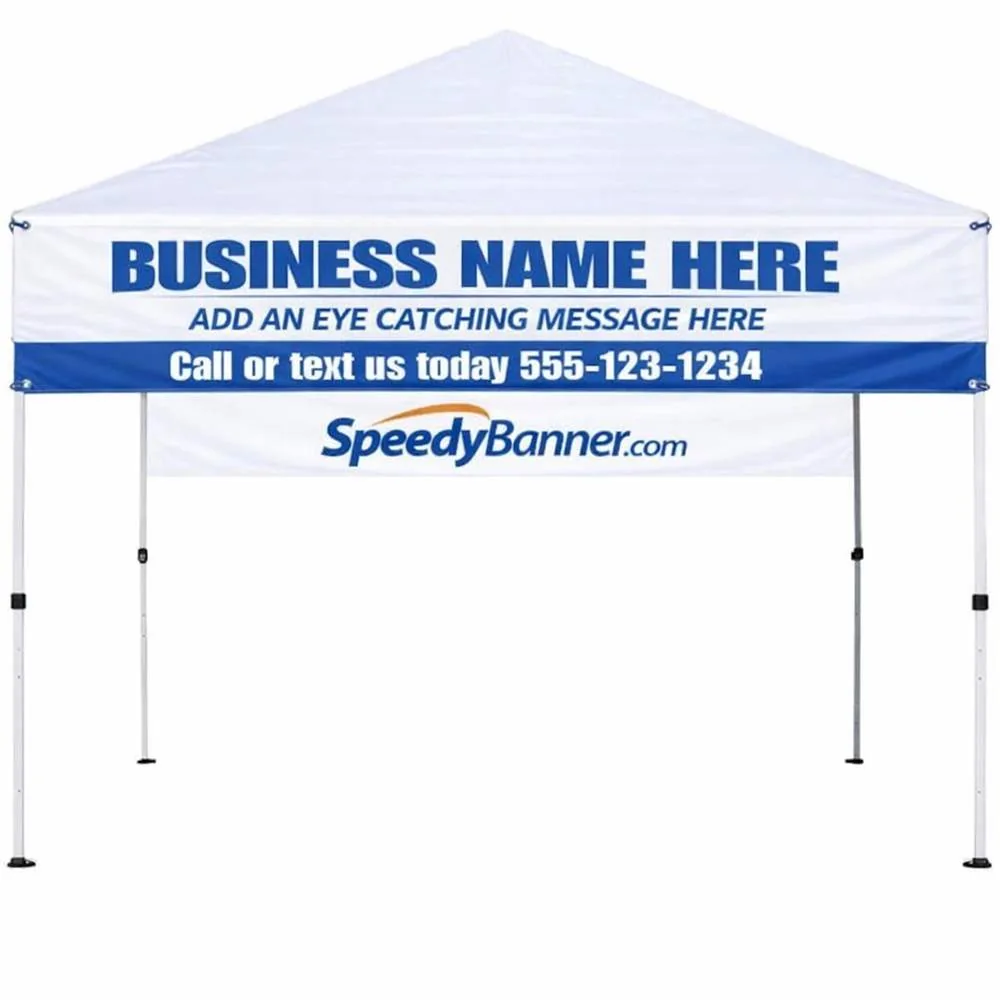 Tent Banner Example - Valance